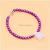 Nuovo braccialetto di perle di patate colorate con perline con pietra naturale Tartaruga Love Wish Gioielli Bangle Gemstone Miglior regalo per le donne Drop Delive Dh80C