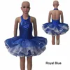 Sahne Giyim Perakende Toptan Sequin Likra Korse Tül Etekler Halter Leotard Elbise Tutu Performans Tüm Boyutlar