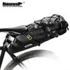 Panniers S Rhinowalk 13L Bike Bike impermeável sela reflexiva de grande capacidade Bolsa traseira de cauda dobrável Ciclismo MTB Pannier 0201