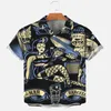 Men's Casual Shirts Vintage Car And Beauty Short Sleeve Shirt 3D All Over Printed Hawaiian For Men Women Unisex