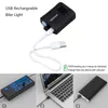 Lichten waterdichte voorste fiets koplamp USB oplaadbare fietslamp met mini -veiligheidswaarschuwing LED fietsen achterlicht 0202