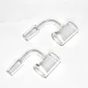 Pipes à fumer Femme Mâle 10 14 18 mm Quartz Nail 2mm d'épaisseur Mâle Femelle 100% Pur Quartz Banger Nail Domeless Nail