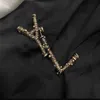 Ontwerp gouden brochs Luxurys desinger broche vrouwen y letter broches passen pin pin mode sieraden kleding decoratie hoogwaardige accessoires