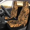 カーシートカバーTiger Stripe Animal Animal Universal Cover Protectorインテリアアクセサリーすべての種類のモデルヒョウ釣り