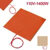 Tapis 400 400 MM 110 V/220 V 1400 W tapis chauffant en Silicone pour imprimante lit chauffant chauffage ménage outil électrique accessoires