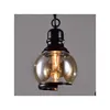 Pendantlampor Vintage Loft Light Industrial Style Amber Glass Lamp Bar/Restaurant Retro Room Bar 3 Drop Delivery Lights Lighting Indo DHVFR