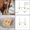 Stud fahion Shell Big Hoop kolczyki rozgwiazda oka kolczyki kropel rhinestone 3Pairs /Set Party Biżuteria Dostawa Ot1j2