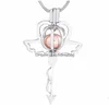 Pendanthalsband Ny personlig stil Pearl Cage Locket Stackbar/Love Arrow /// Wheel/Snake For Diy Necklace Wholesale 20pcs/Lot D DHI0J