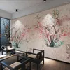 Wallpapers 3d Watercolor Floral Wallpaper Papel Adhesivo Decorativo Para Muebles Papier Peint Mural Rouleau Hand Painting Flower Wall