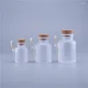 Storage Bottles 200PCS Empty 100g 200g 300g Powder Plastic Bottle Bath Salt Jar With Wood Cork & Wooden Spoon