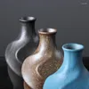 Vaser blomma arrangemang ugn blir rå keramik liten enhet japansk stil hem dekoration växt hydroponics
