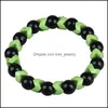 Bedelarmbanden voor vrouwen kralen sieraden groothandel groen geel blauw zwart glas armband drop levering dhlqz