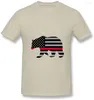 T-shirt da uomo T-shirt girocollo a maniche corte T-shirt bandiera americana rossa sottile 2023 T-shirt estiva da uomo cool per adulti tutto in cotone