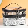 Designer-Tasche PU-Kosmetiktaschen Tragetaschen Kleine quadratische Tasche Weibliche Handtaschen Falten Make-up Waschen Handtasche Reise Rhombus Geldbörse Große Kapazität Brieftaschen Großhandel