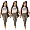 2022 Designer Tracksuits Two Piece Set Outfits Women Sportswear Short Sleeve T-shirt Letter Print Jogging Sport Suit Fashion K241