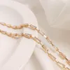 Chaînes plaquées 14K véritable or rempli de rétention de couleur T Zircon perles collier bijoux à bricoler soi-même faisant des accessoires résultats de bijoux