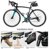 Paniers S West Bicking Saddle com luz traseira USB recarregável MTB Bicycle Pannier Basket Casket Impermeperque Acessórios de bicicleta de bicicleta 0201