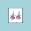 Dangle Chandelier Sterling Sier Boucles d'oreilles pour les femmes Loi sur le tempérament Le rôle Ofing est goûté Drop Cristal autrichien Luckyhat Deliver Dhafg