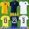 Equador FANS TEES Camisas de futebol da Copa do Mundo de 2022 Pervis Estupinan fora de casa terceiro 22/23 J. Cifuentes Gonzalo Plata Michael Estrada camisas de futebol Sarmiento CAMPANA