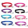 Hondenkragen Nylon Cat Collar Night Safety flitsende gloed in de donkere riemhonden Luminous Fluorescent voor kleine katten