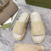 Designer Women Platform Slide Sandal Slipper Bottoms épais Lady Flip Tongl