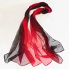 Scarves HUISHI Luxury Goods Brand Scarf Woman Muslim Hijab Silk Chiffon Female Shawl Gradient Color Poncho Bandana Fashion Wrap Sca