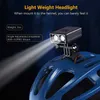 2 in 1 Light Bike Led Flashlight 800 mAh Front And Rear Bicycle Headlight USB Rechargeable Lamp Lantern MTB Helmet Lights 0202