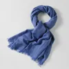 Scarves Pure Color Cotton And Linen Women's Art Sunscreen Silk Scarf Small Beach Long Autumn Winter Big