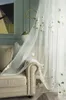 Kurtyna nowoczesna haftowa zasłony Tiul Białe kurtyny do salonu w kuchni okna Dekora