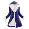 Women's Jackets Ladies Winter Hooded Polar Fleece Lining Cashmere Cardigan Knitted Sweater Jacket Women's Thick Warm Long Sleeve Woven