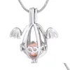 Pendentif Colliers En Gros De Sier Plaqué Ange Oeufs Cage Pour Femmes Filles Anniversaire Cadeau Pack 5 Pcs/Lot P156 Drop Delivery Bijoux Stylo Dhopf