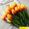 Künstliche Tulpenblume, PU-Tulpenstrauß, Blumen für Party, Zuhause, Hochzeit, Geburtstag, Weihnachten, Dekoration, Geschenk