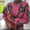 23SS Spring New Women's Designer Sweaters Women Spring Autumn Loose Woman Pullover Knäckt tröja