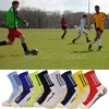 Mens Anti Slip Football Socks Athletic Long Socks Absorberande sportgreppstrumpor f￶r basketfotboll SS0203