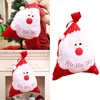 زخارف عيد الميلاد Red Santa Sack Candy Bag Bag Party Party Gift Foldable Toy Storage Holiday Supplies 20.48 ×