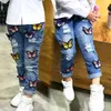 Jeans en gros (5 pièces/le) -2023 printemps vêtements pour enfants filles papillon enfants vêtements pantalons longueur totale