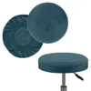 Pokrywa krzesełka stroju barowego Super miękkie aksamitne okrągłe okładka jadalnia Poduszka do salonu fryzjerskiego dentystycznego