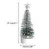 Decorazioni natalizie H7EA Mini albero artificiale Alberi di pino Led Light Birthday Year Party