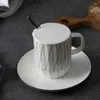 Tassen Geometrische Keramik Tasse Kreative Saft Trinkbecher Büro Haushalt Kaffee Hohe Temperatur Milch Tee Valentinstag Geschenk