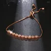 Link armbanden 2023 NOENName_null Rose Gold Color Chain For Women Ladies Shining Cubic Zirkon Crystal Sieraden Gift