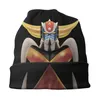 Berets UFO -Roboter Grendizer Goldrake Bonnet Homme Hippie Stricken Schädel