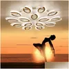 Ceiling Lights Surface Mounted Led Chandelier Lighting Living Room Bedroom Chandeliers Modern Home Fixtures Ac110V/220V Drop Delivery Dhatk