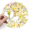 50 PCS Adesivi per bottiglie d'acqua per bambini Ragazze Adolescenti Vinile Vsco Adesivi estetici carini impermeabili TZ-CJL-329 giraffa