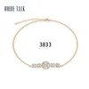 Pulseras con dijes de Zirconia cúbica para mujer, elegante cadena coreana, pulsera con cierre de langosta, joyería de moda, regalo de fiesta de cumpleaños