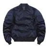 Giubbotti da uomo Pilota da uomo Colletto alla coreana Cappotto militare da moto Primavera inverno imbottito Casual Bomber maschile 4XL 5XL 230203