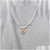 Hänge halsband jul charm imitation pärlhalsband vita pärlor kedja för kvinnor smycken droppleverans hänge dhp52