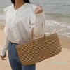 Вечерние сумки в стиле соломенная сумка ручной работы с тканой портативной овощной корзиной женская большая мощность летнее пляж 956