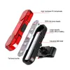 Lights USB Rechargable LED Bike Rear Lamp Safety Warning Saddle MTB Bicycle Taillight Night Riding Back Torch 0202