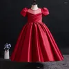 Robes de baptême pour filles, vêtements de princesse blancs pour bébés filles, à gros nœud, pour fête d'anniversaire, vêtements de princesse pour enfants