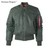 Męskie kurtki wojskowe taktyczna armia męska MA-1 Flight Bomber Jacket Baseball Varsity College Pilot Air Force Wodoodporny płaszcz zimowy dla mężczyzn 230202